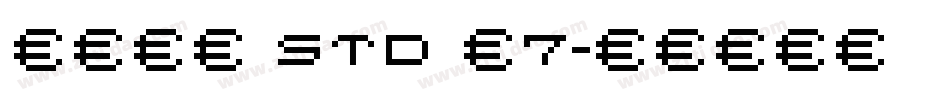 華康儷宋 Std Ｗ7字体转换